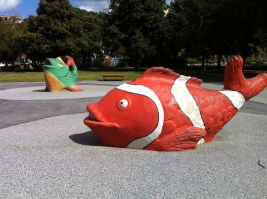 The Water Playground at Nordbahnhof